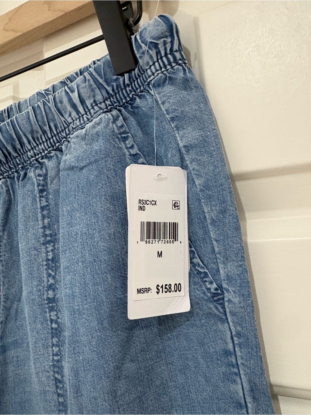 Splendid NWT Wide Leg High-Waist Denim Pants size medium - Picture 3 of 7
